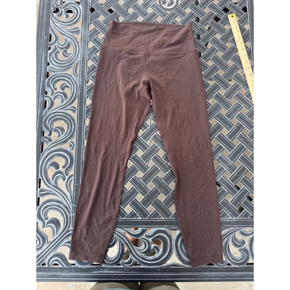 Lululemon Align High-Rise Pant 25 Espresso Brown Yoga Leggings Size 8 LW5CTAS